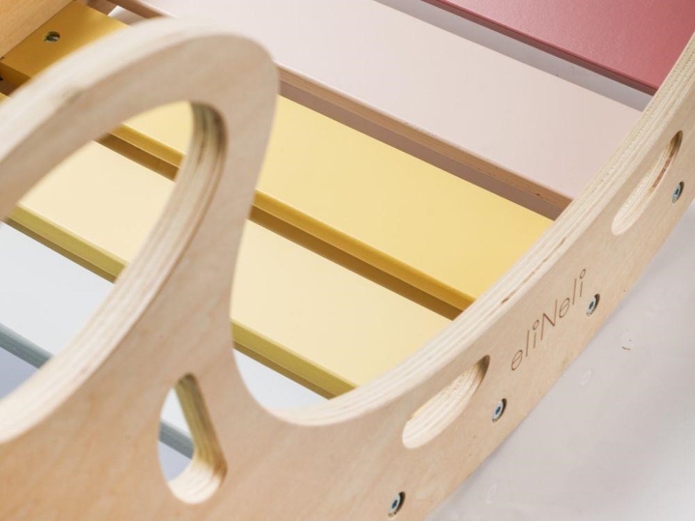 Dřevěná montessori houpačka 5v1 - pastel (NOVINKA)5 