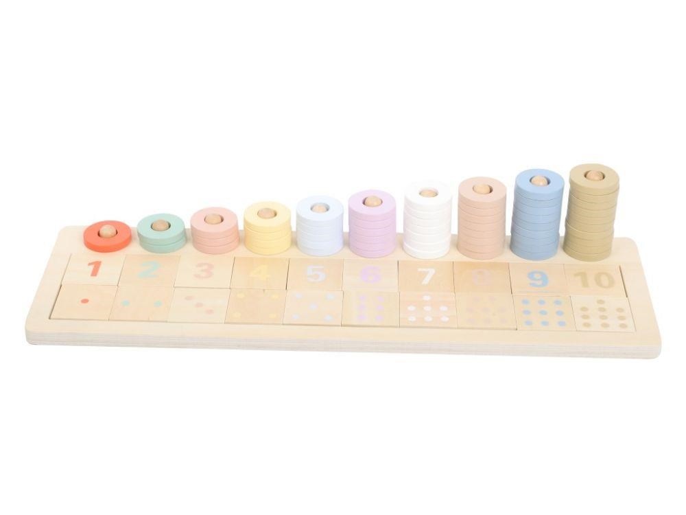 Dřevěné nasazovací montessori počítadlo0 
