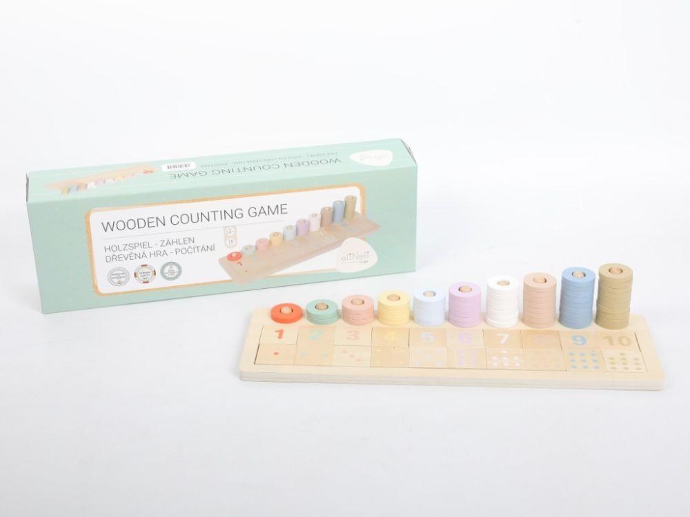 Dřevěné nasazovací montessori počítadlo1 