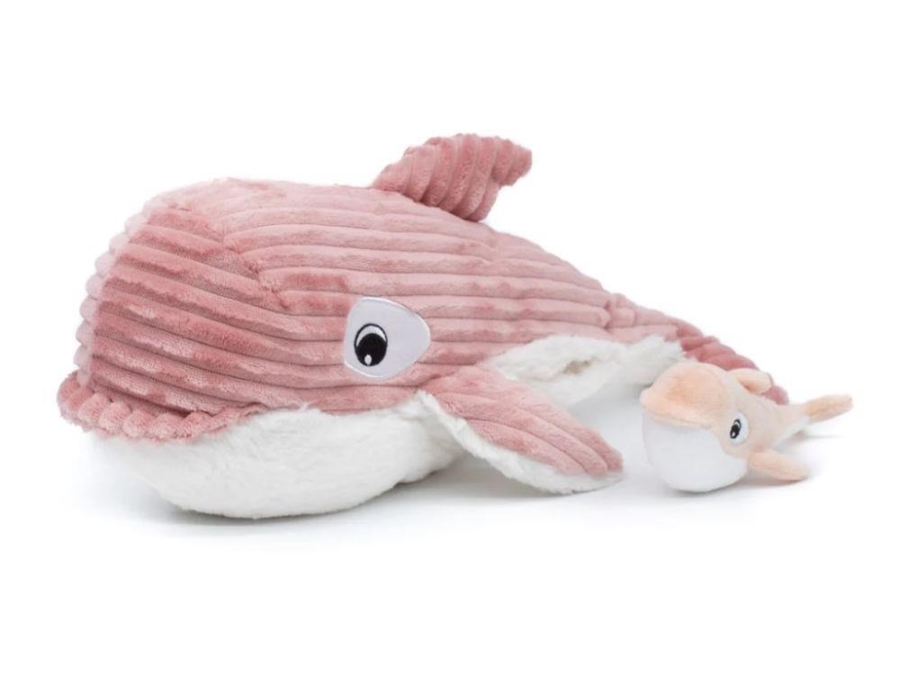 Plyšová kosatka - máma s miminkem,  růžová0 