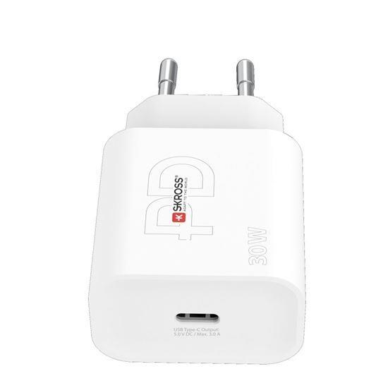 SKROSS USB-C nabíjecí adaptér Power charger 30W EU, Power Delivery, typ C1 
