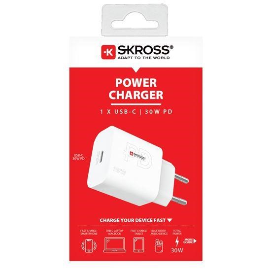 SKROSS USB-C nabíjecí adaptér Power charger 30W EU, Power Delivery, typ C3 