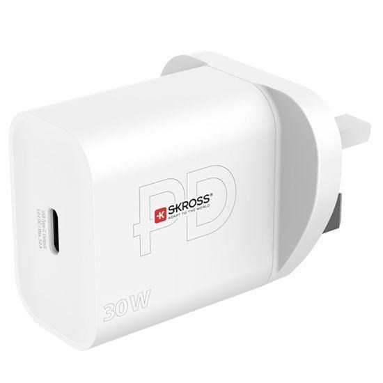 SKROSS USB-C nabíjecí adaptér Power charger 30W UK, Power Delivery, typ G0 