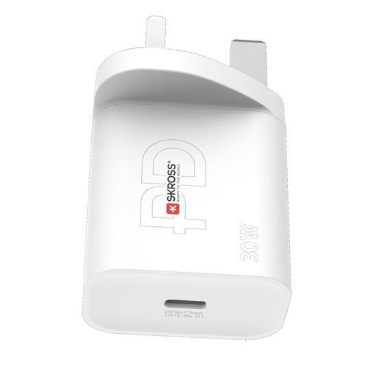 SKROSS USB-C nabíjecí adaptér Power charger 30W UK, Power Delivery, typ G1 