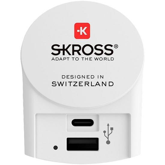 SKROSS USB A+C nabíjecí adaptér EU, 27W, typ C1 