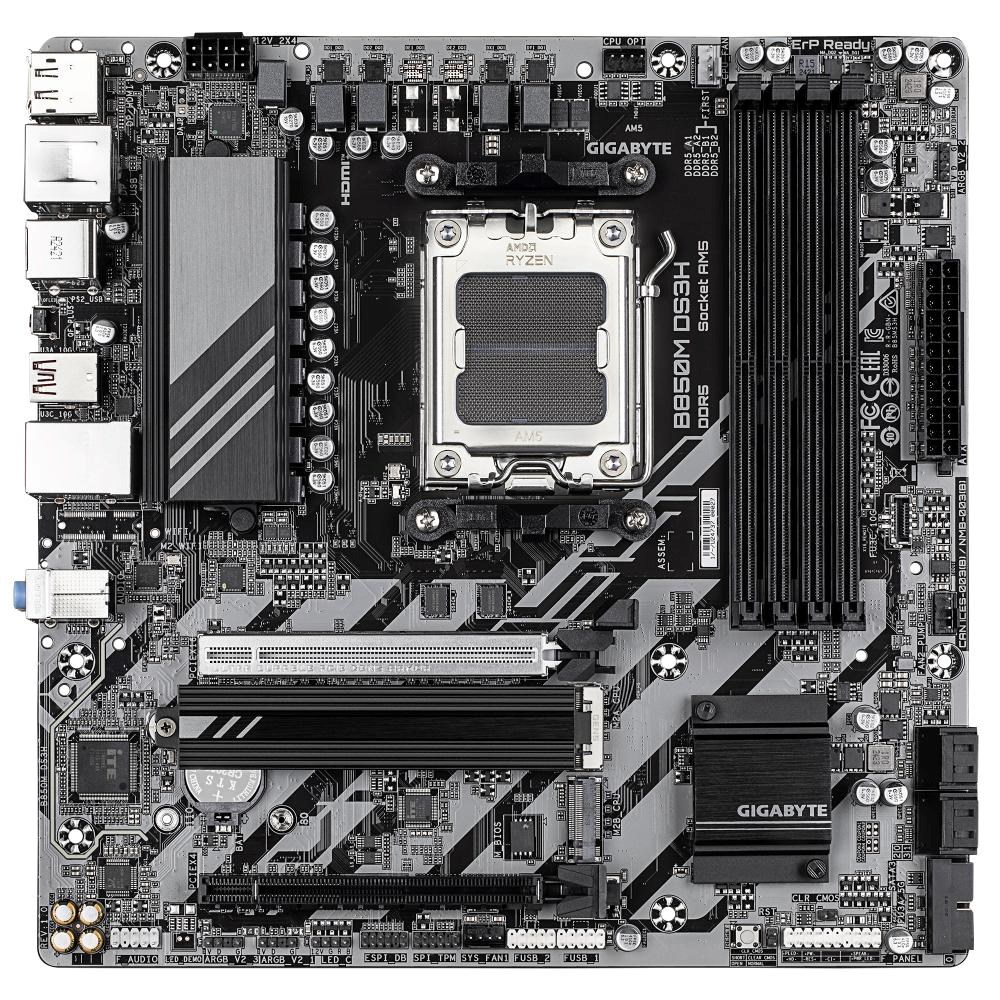 GIGABYTE MB Sc AM5 B850M DS3H,  AMD B850,  4xDDR5,  2xDP,  1xHDMI,  mATX1 