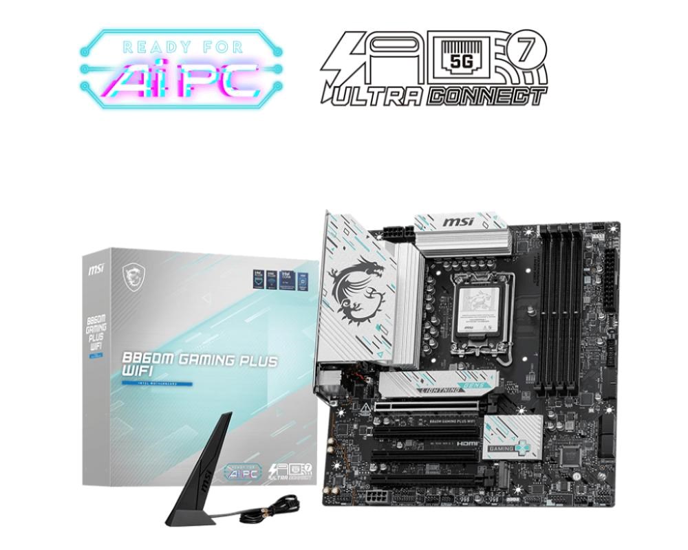 MSI B860 GAMING PLUS WIFI/ LGA 1851/ mATX