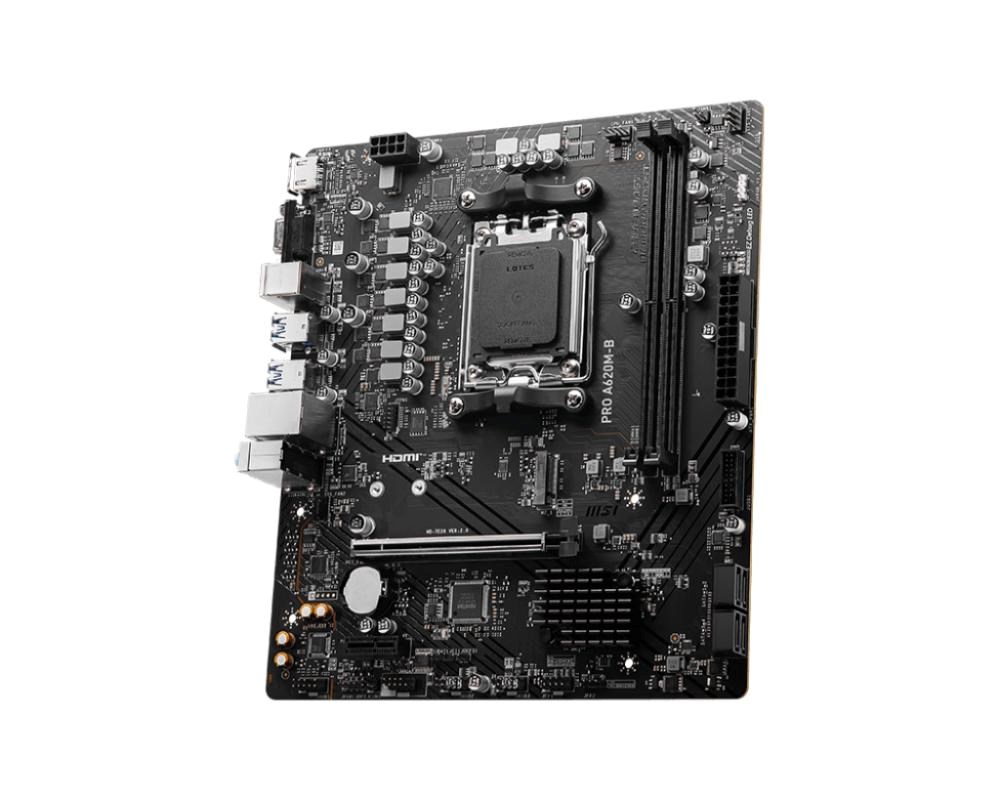 MSI MB Sc AM5 PRO A620M-B,  AMD A620,  2xDDR5,  1xHDMI,  1xVGA,  mATX2 