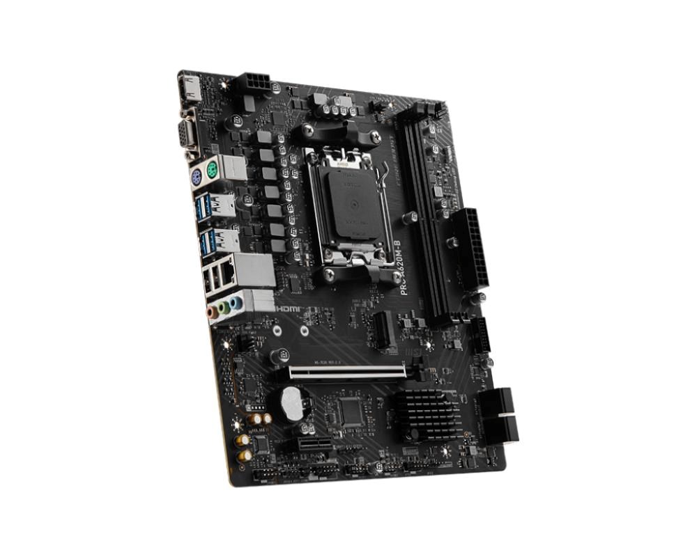 MSI MB Sc AM5 PRO A620M-B,  AMD A620,  2xDDR5,  1xHDMI,  1xVGA,  mATX3 