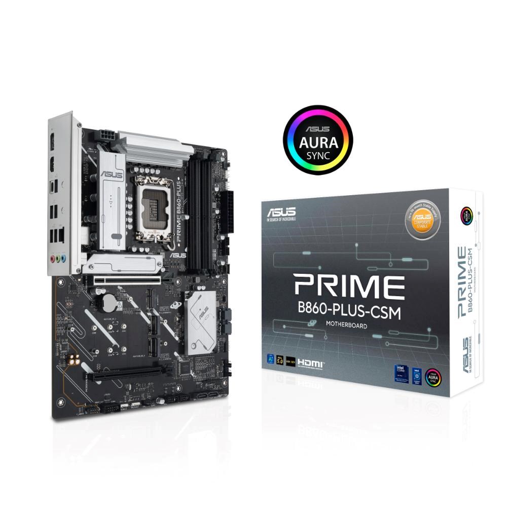 ASUS MB Sc LGA1851 PRIME B860-PLUS-CSM,  Intel B860,  4xDDR5,  1xDP,  1xHDMI,  ATX0 