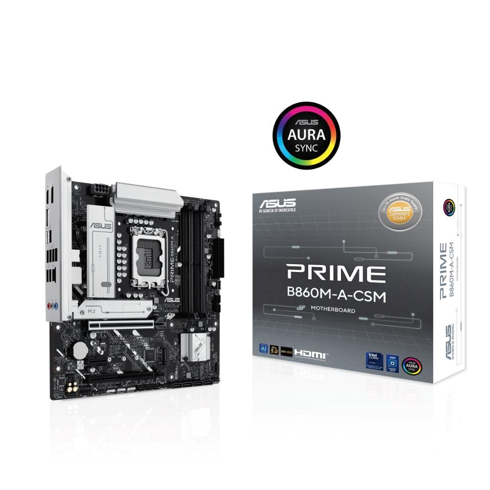 ASUS MB Sc LGA1851 PRIME B860M-A-CSM,  Intel B860,  4xDDR5,  2xDP,  1xHDMI,  mATX0 