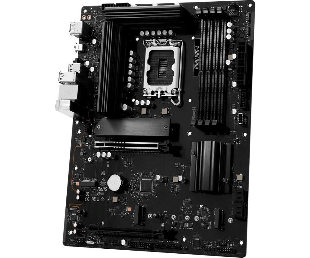 ASRock MB Sc LGA1851 B860 Pro-A,  Intel B860,  4xDDR5,  1xDP,  1xHDMI,  ATX2 