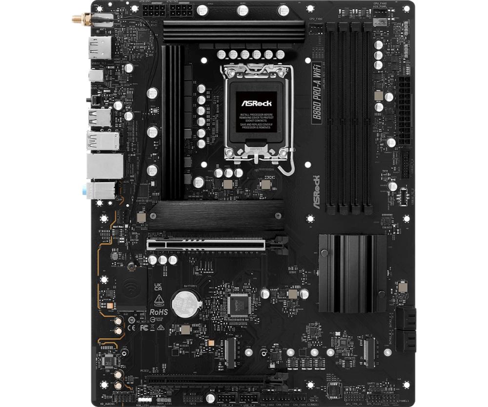 ASRock MB Sc LGA1851 B860 Pro-A WiFi,  Intel B860,  4xDDR5,  1xDP,  1xHDMI,  WiFi,  ATX1 