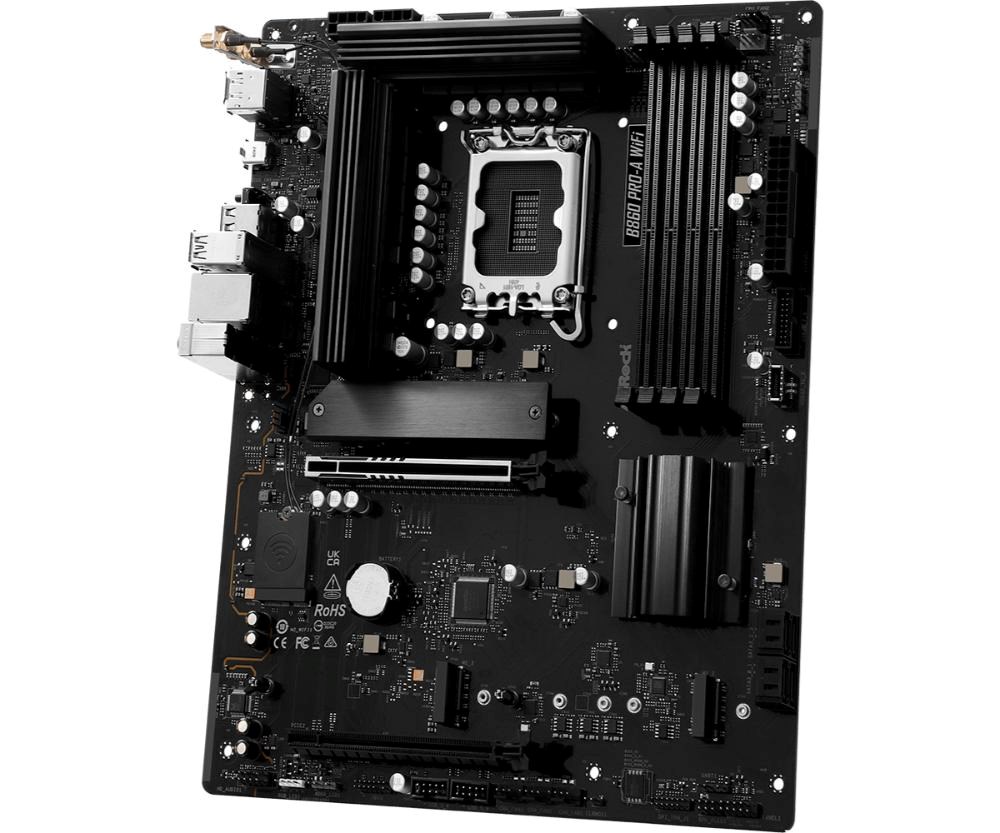 ASRock MB Sc LGA1851 B860 Pro-A WiFi,  Intel B860,  4xDDR5,  1xDP,  1xHDMI,  WiFi,  ATX3 