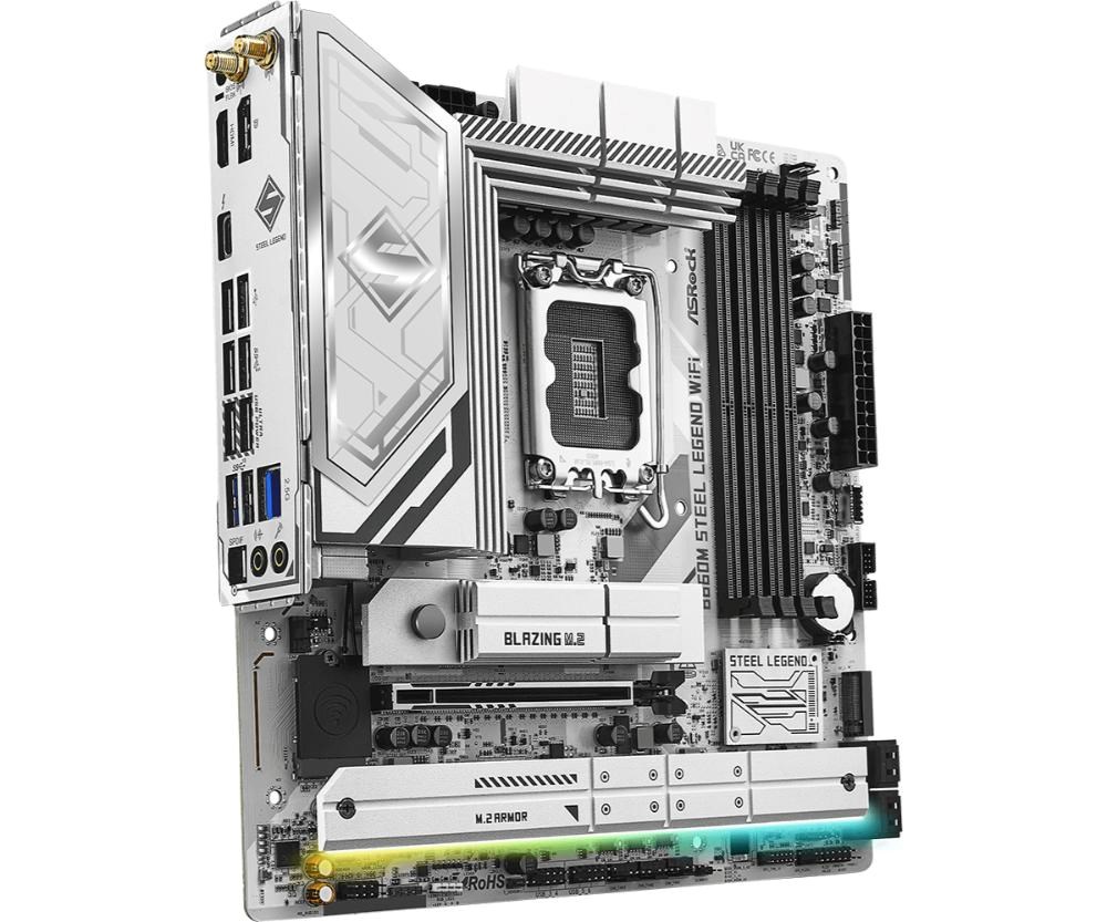 ASRock MB Sc LGA1851 B860M Steel Legend WiFi,  Intel B860,  4xDDR5,  1xThunderbolt,  1xDP,  1xHDMI,  WiFi,  mATX2 