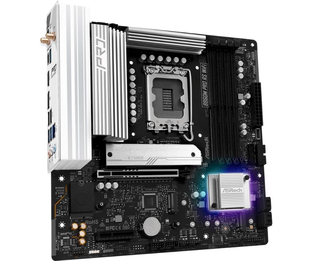 ASRock MB Sc LGA1851 B860M Pro RS WiFi, Intel B860, 4xDDR5, 1xDP, 1xHDMI, WiFi, mATX4 