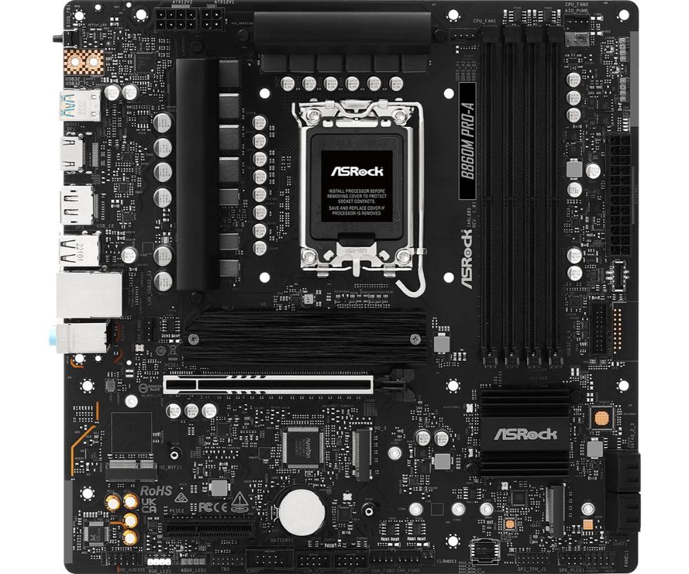 ASRock MB Sc LGA1851 B860M Pro-A, Intel B860, 4xDDR5, 1xDP, 1xHDMI, mATX0 
