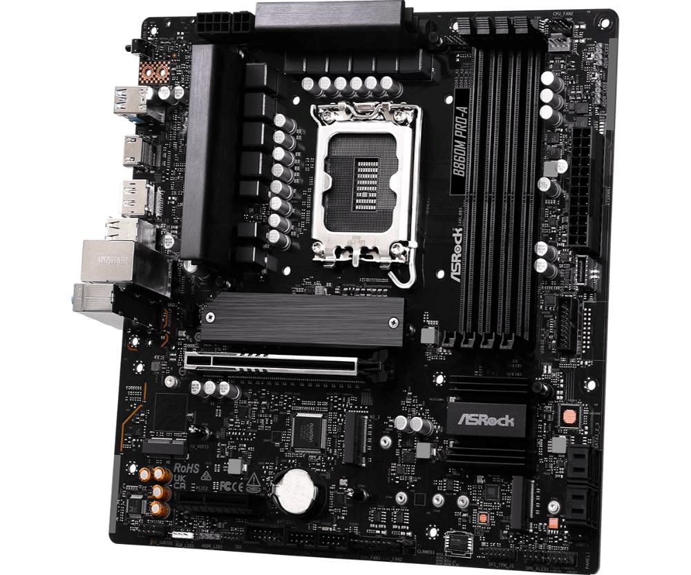 ASRock MB Sc LGA1851 B860M Pro-A, Intel B860, 4xDDR5, 1xDP, 1xHDMI, mATX2 
