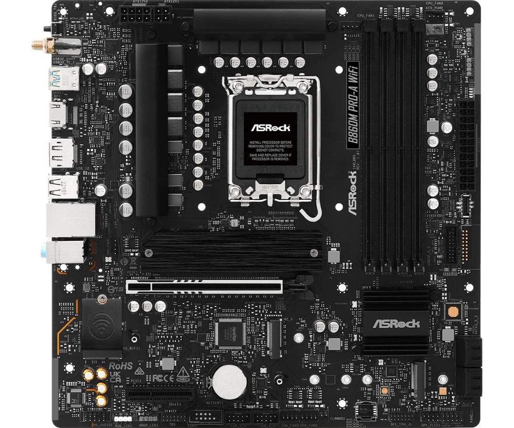 ASRock MB Sc LGA1851 B860M Pro-A WiFi,  Intel B860,  4xDDR5,  1xDP,  1xHDMI,  WiFi,  mATX1 
