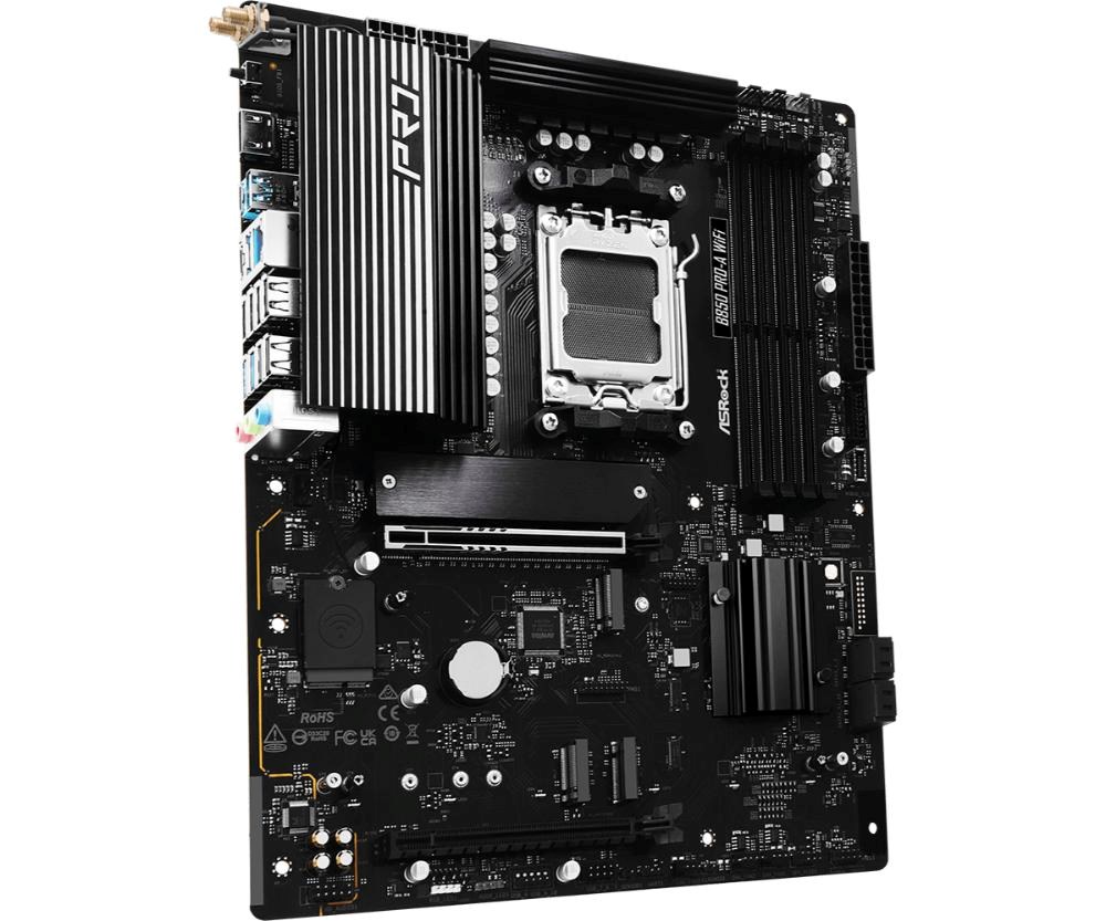 ASRock MB Sc AM5 B850 Pro-A WiFi, AMD B850, 4xDDR5, 1xUSB-C, 1xHDMI, WiFi, ATX2 