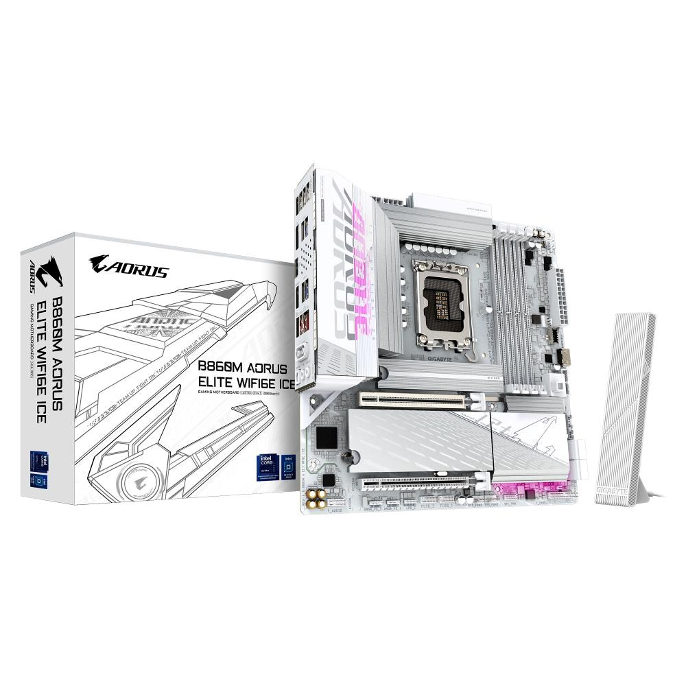 GIGABYTE B860 AORUS ELITE WIFI6E ICE/ LGA 1851/ mATX