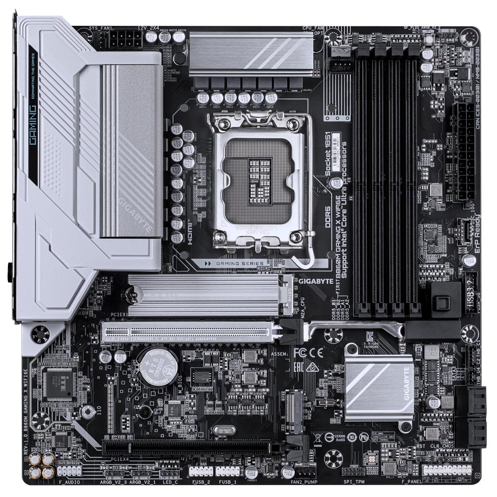 GIGABYTE MB Sc LGA1851 B860M GAMING X WIFI6E,  Intel B860,  4xDDR5,  1xUSB4,  1xDP,  1xHDMI,  WiFi,  mATX1 