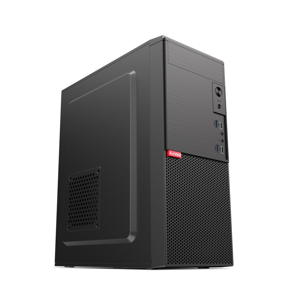 BAZAR - 1stCOOL skříň JAZZ 4,  Mid tower,  AU,  2xUSB 3.0,  2x USB 2.0,  bez zdroje,  černá, poškozený obal2 