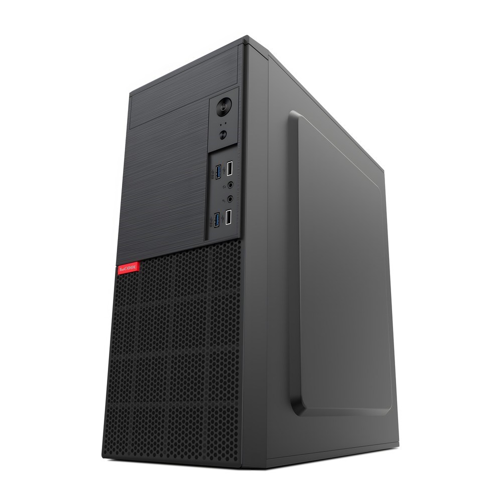 BAZAR - 1stCOOL skříň JAZZ 4,  Mid tower,  AU,  2xUSB 3.0,  2x USB 2.0,  bez zdroje,  černá, poškozený obal3 