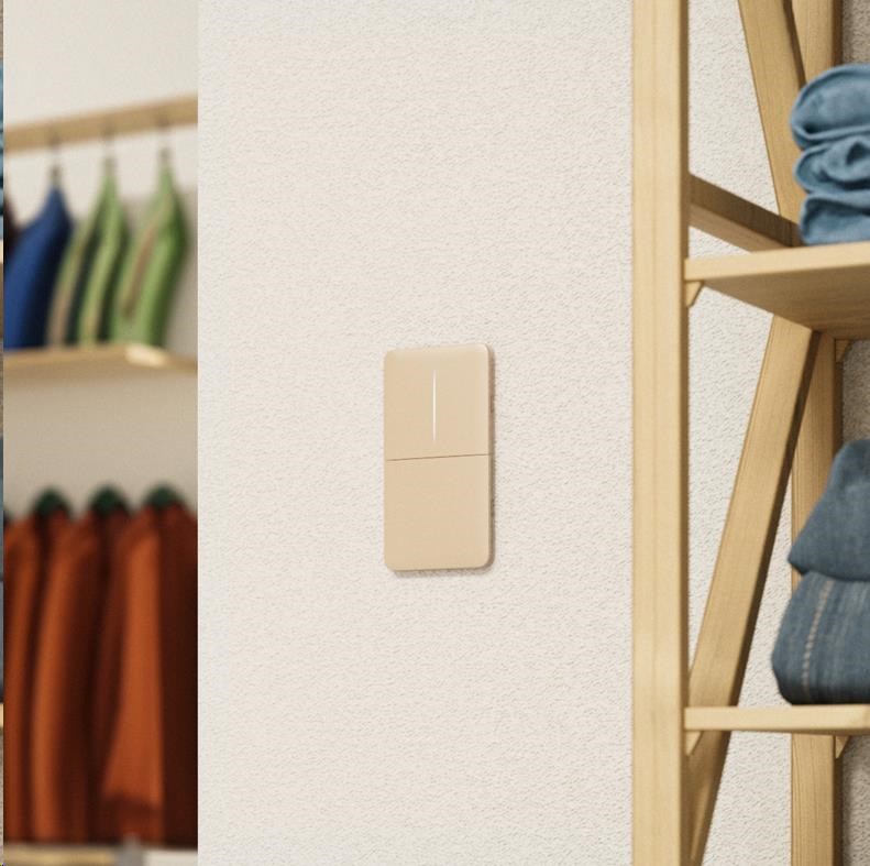 Ajax SideButton (1-gang) vertical - Boční tlačítko, vertikální instalace, bílá1 