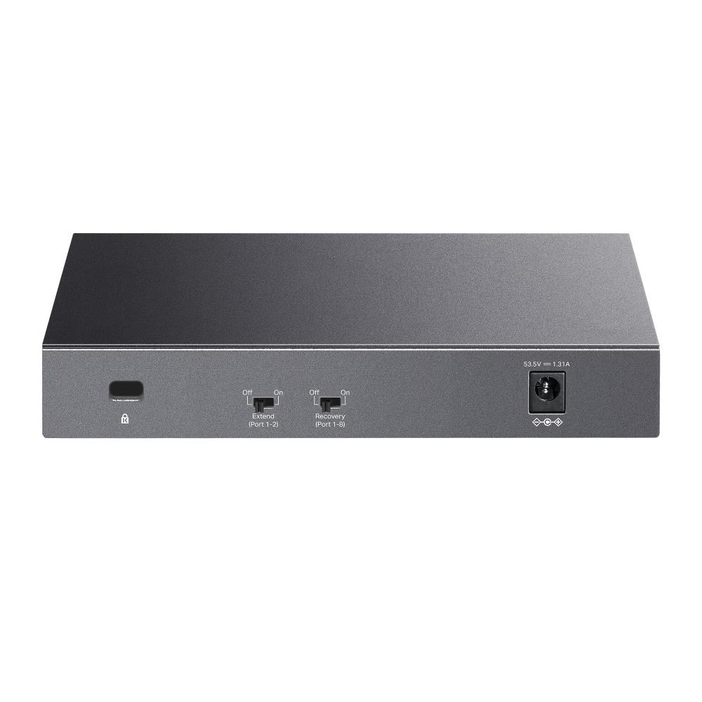 TP-Link LiteWave switch LS108GP v1.0 (P/ N:1760500280) (8xGbE,  8xPoE+,  62W,  fanless)3 
