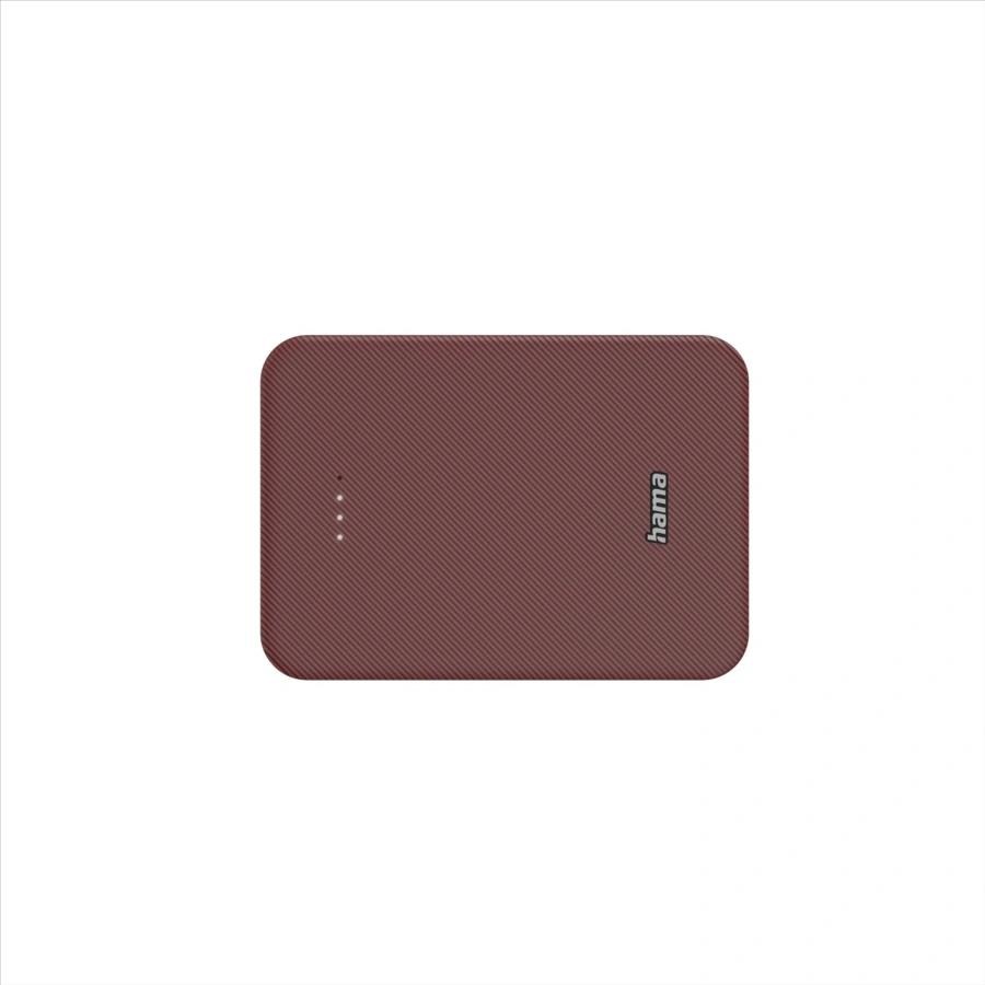 Hama Colour 10, powerbanka 10000 mAh, 3 A, výstup: USB-C, USB-A, červená2 