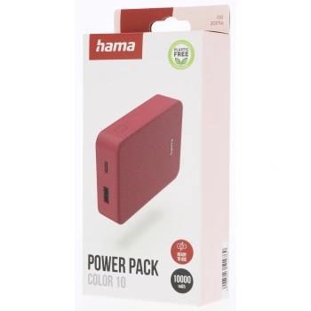 Hama Colour 10, powerbanka 10000 mAh, 3 A, výstup: USB-C, USB-A, červená4 