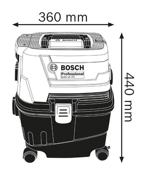 Bosch GAS 15 PS vysavač na suché a mokré vysávání1 