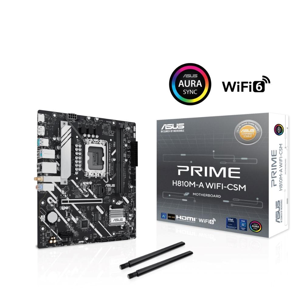 ASUS MB Sc LGA1851 PRIME H810M-A WIFI,  2xDDR5,  1xDP,  1xHDMI,  WiFi,  mATX