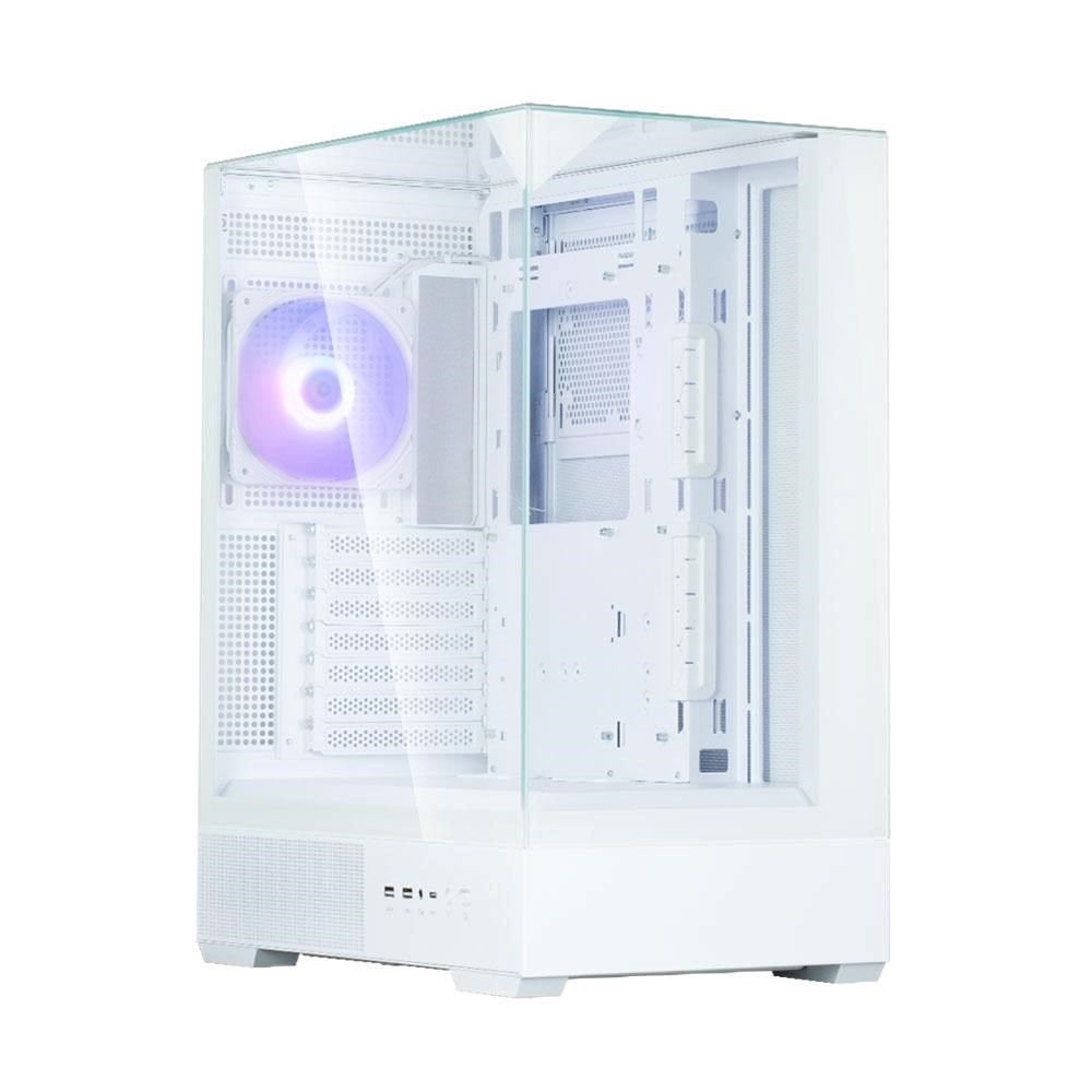 ZALMAN case P40 Prism, Mid Tower, ATX, 2xUSB 3.0, 1xUSB-C, 1x 120mm ARGB Fan, bílá1 