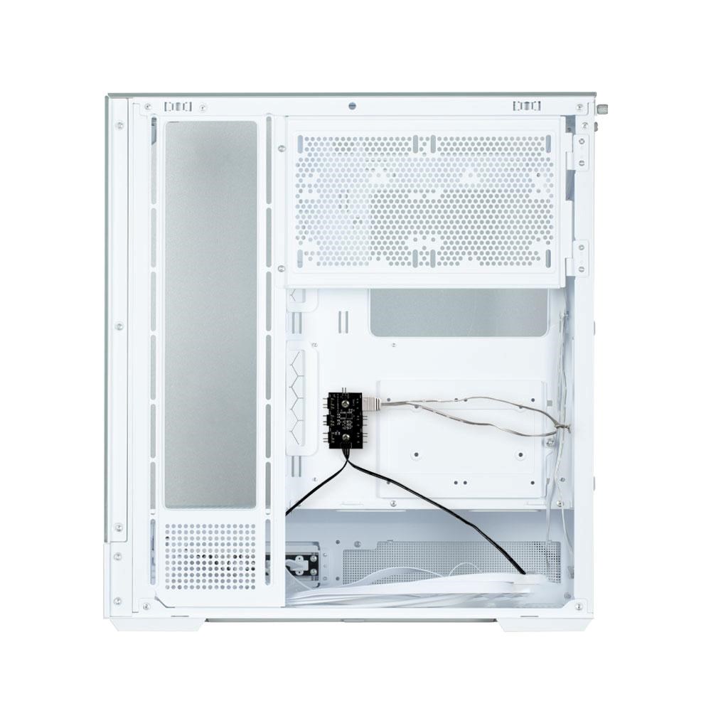 ZALMAN case P40 Prism, Mid Tower, ATX, 2xUSB 3.0, 1xUSB-C, 1x 120mm ARGB Fan, bílá5 