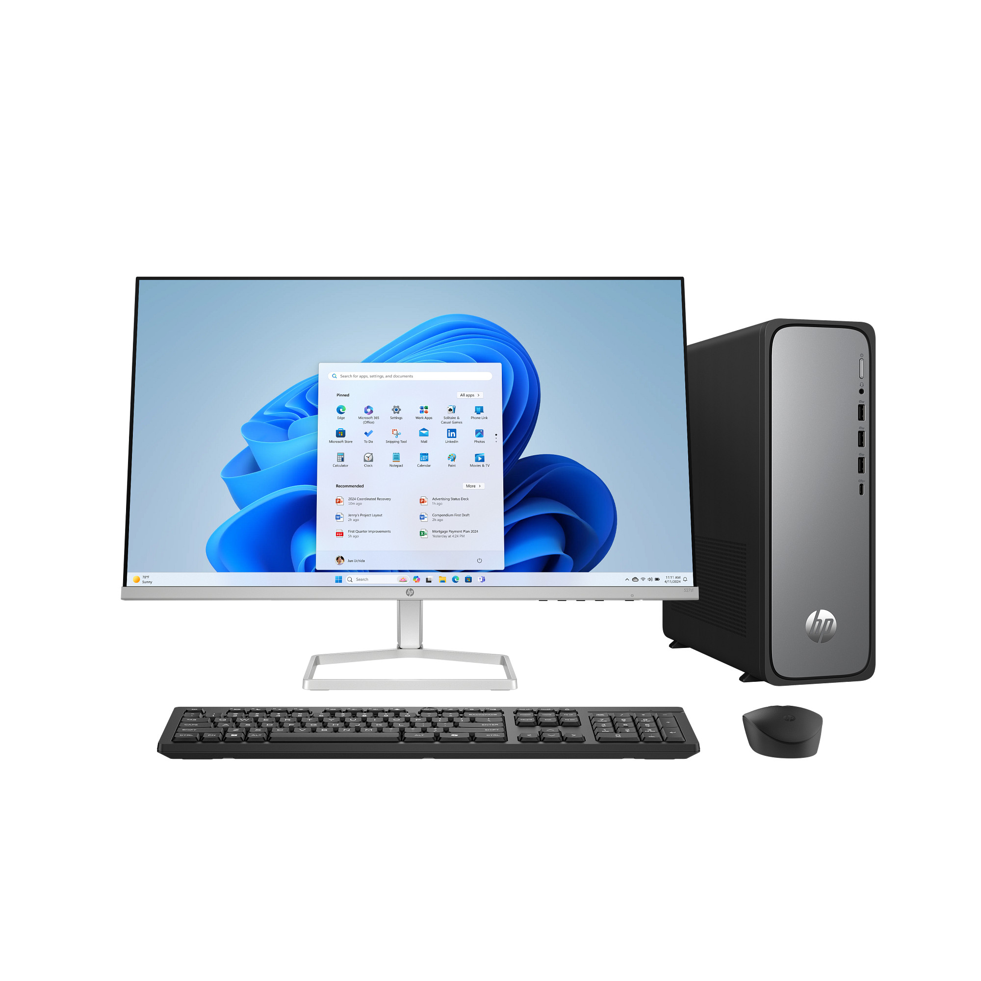 PC HP OmniDesk Slim S03-0053nc,  i7-14700 5.40GHz 20 CORES, 16GB DDR5, SSD 512GB, FreeDos,black3 