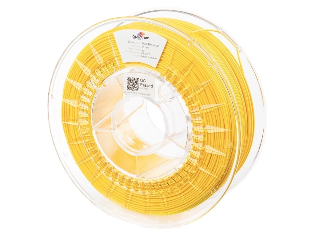 SPECTRUM Tisková struna (filament) Premium PLA 1.75mm BAHAMA YELLOW 1kg0 