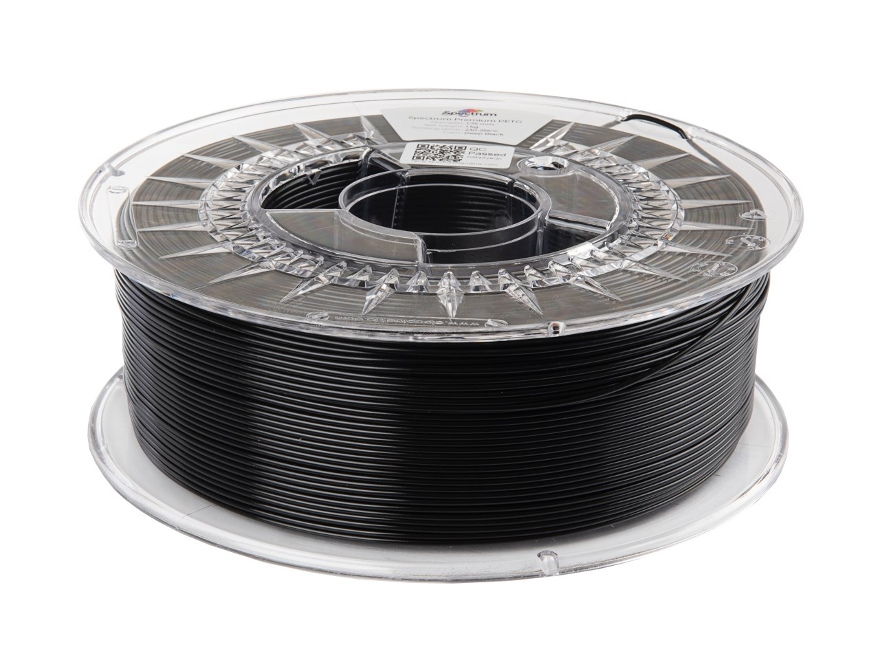 SPECTRUM Tisková struna (filament) Premium PET-G 1.75mm DEEP BLACK 1kg1 