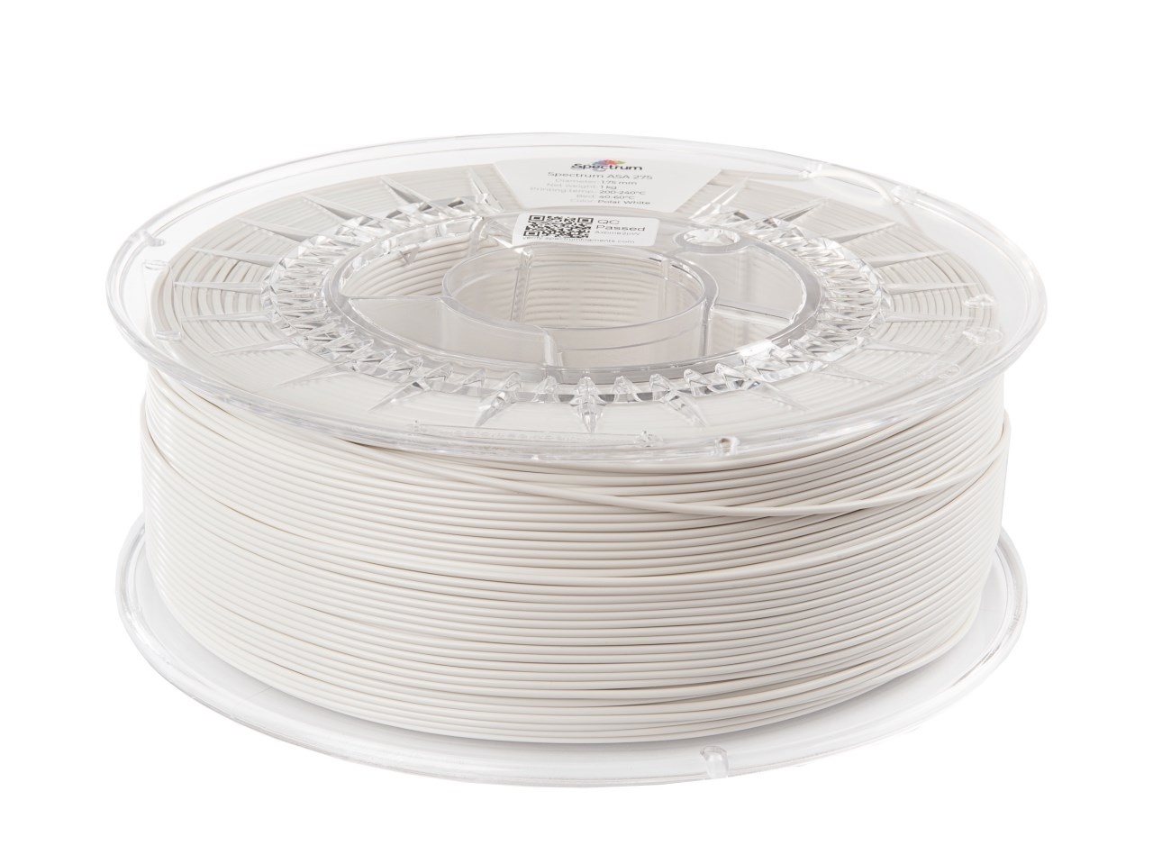 SPECTRUM Tisková struna (filament) ASA 275 1.75mm POLAR WHITE 1kg1 