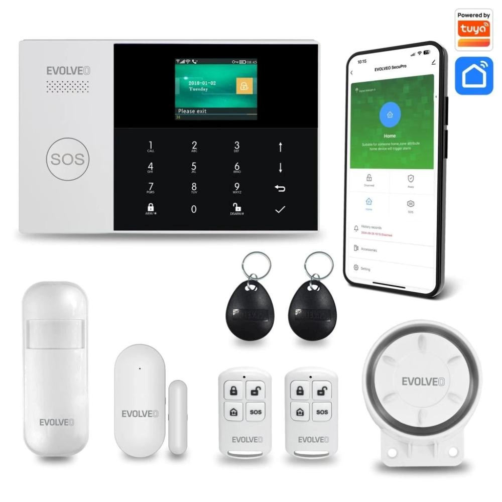EVOLVEO SecuPro,  chytrý bezdrátový GSM&Wi-Fi zabezpečovací systém0 