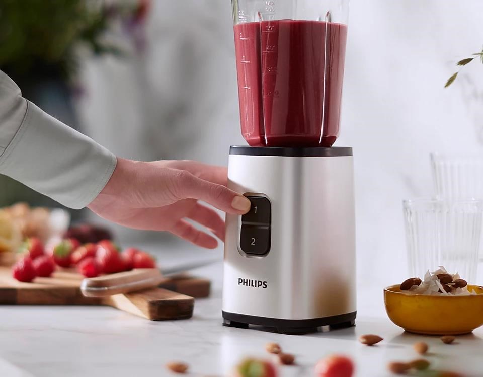 Philips Daily Collection HR2604/80 minimixér, 350 W, 2 rychlosti, ústřicová kovová8 
