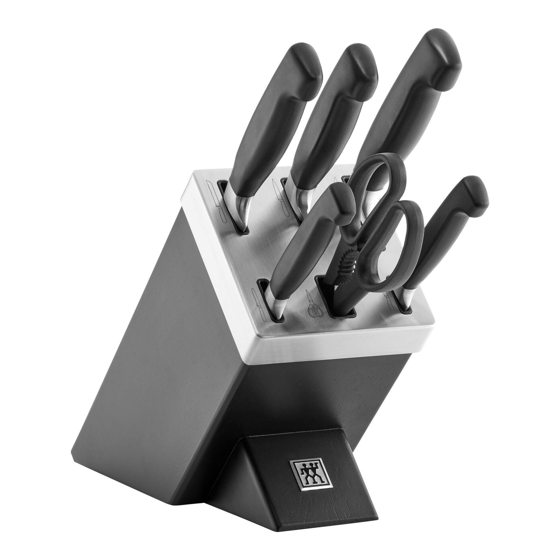 ZWILLING sada nožů v samoostřícím bloku s nůžkami, 5 nožů + blok s nůžkami - Four Star0 