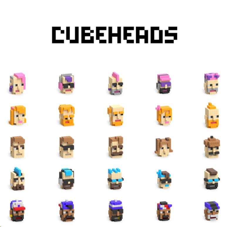 Pixio Voxart - Cubeheads - Redheads, Smart Pixel1 