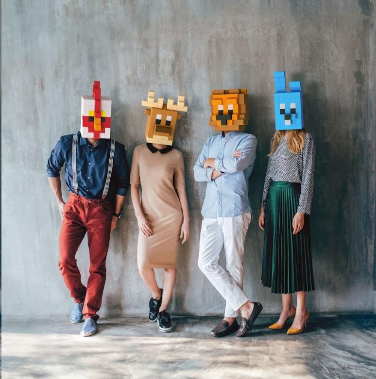 Pixio Voxart - Cubeheads - Redheads, Smart Pixel3 