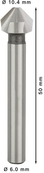 Bosch záhlubník PRO Soft Metal HSS, 10, 4 × 50 mm, M51 