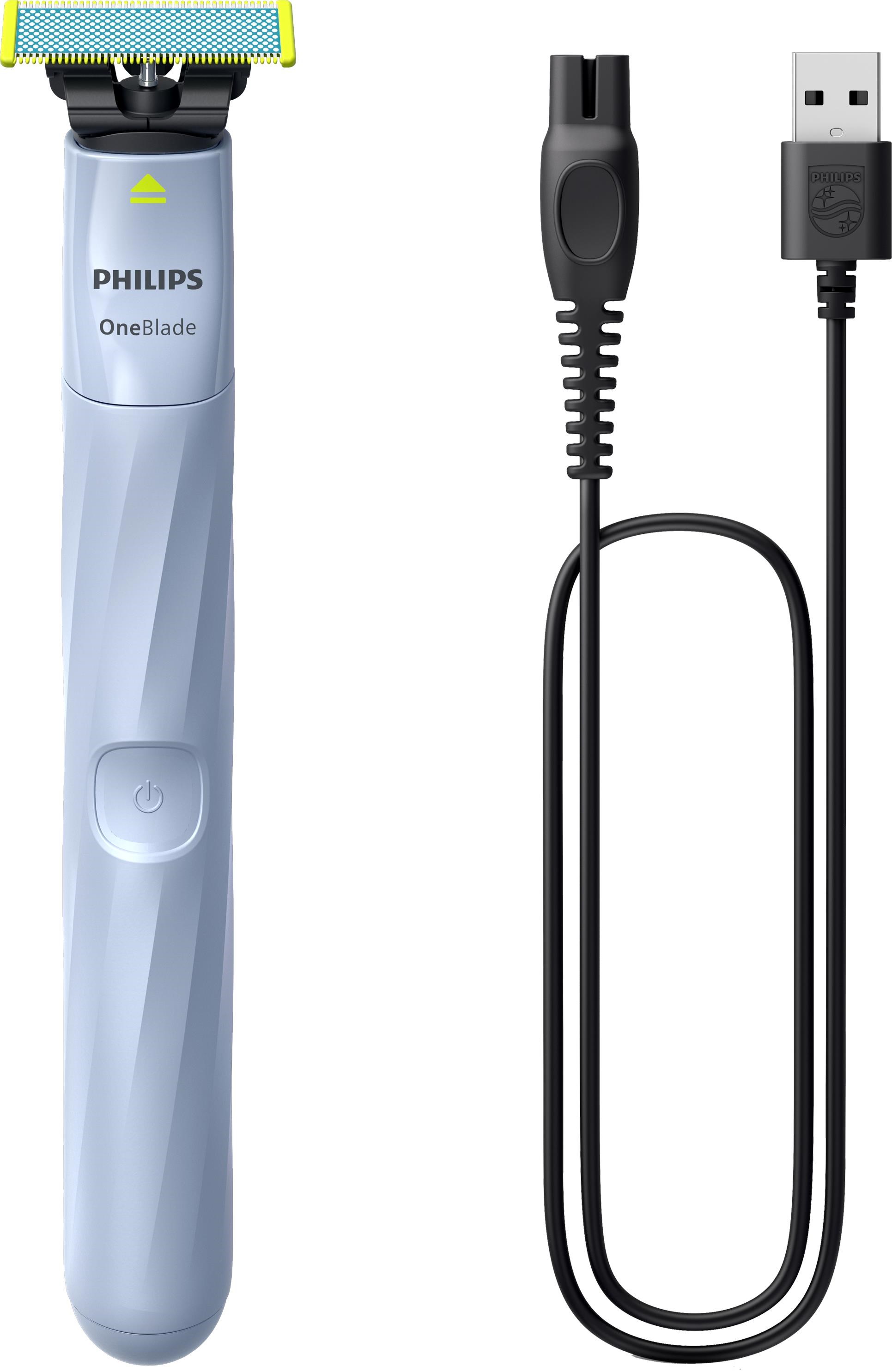 Philips OneBlade First Shave QP1324/20 zastřihovač, Ni-MH baterie, vodotěsný, USB-A0 