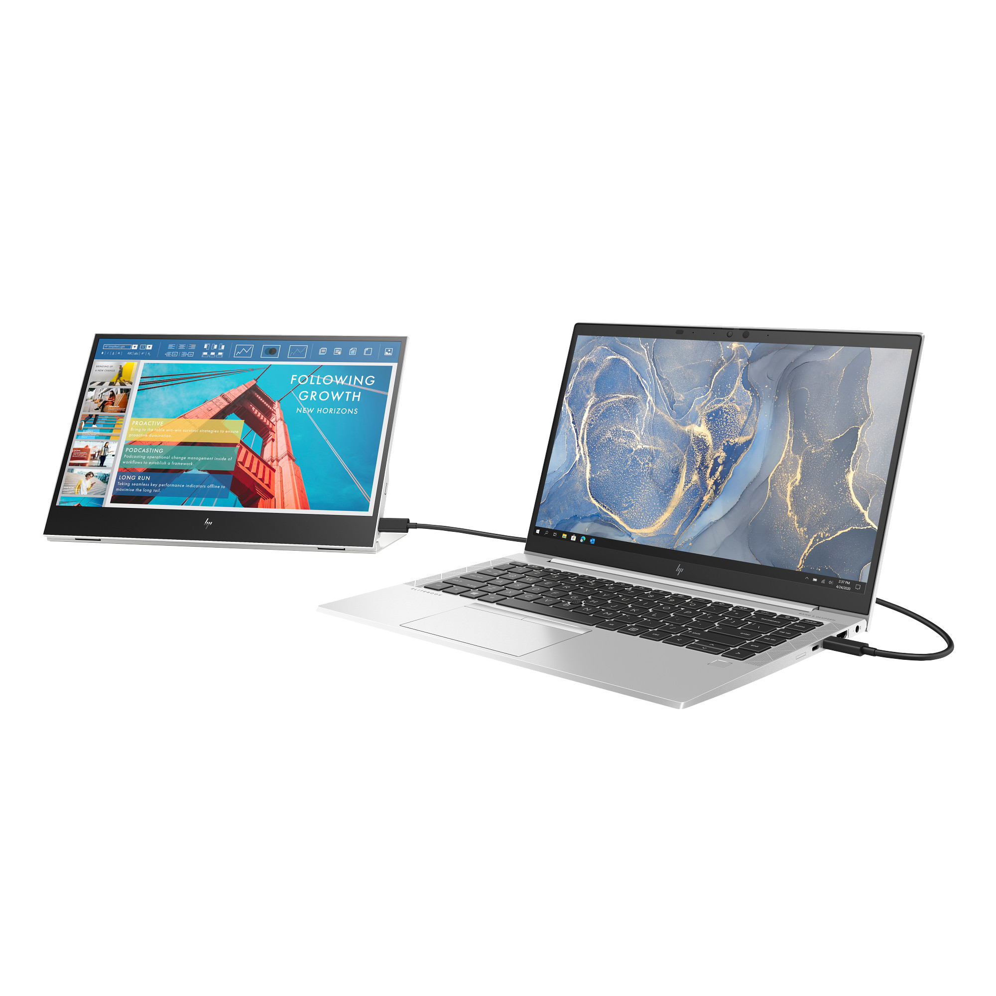 BAZAR - HP LCD EliteDisplay E14 G4 přenosný 2x USB-C monitor 14