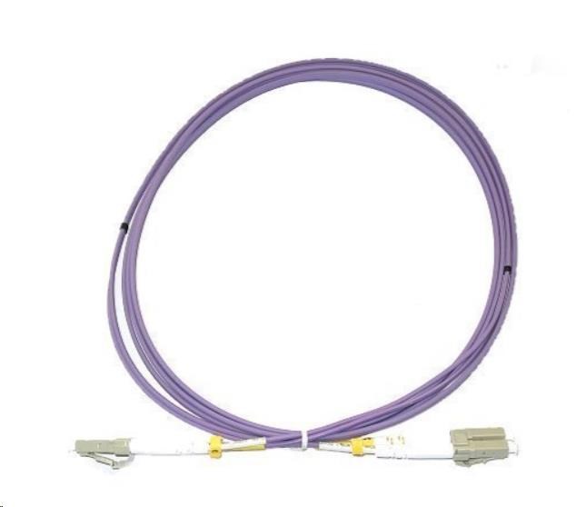 XtendLan duplexní patch kabel optický,  LC-LC,  PC,  50/ 125,  duplex,  OM4 ,  LS0H,  3m0 