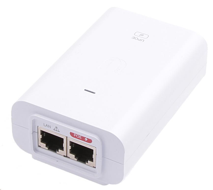 UBNT U-POE-af - Gigabitový PoE injektor 48V/ 0,32A- biely0 